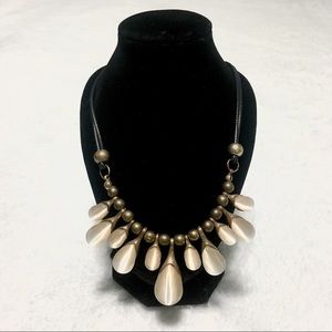 Teardrop Stone Date Night Statement Necklace Costume Jewelry